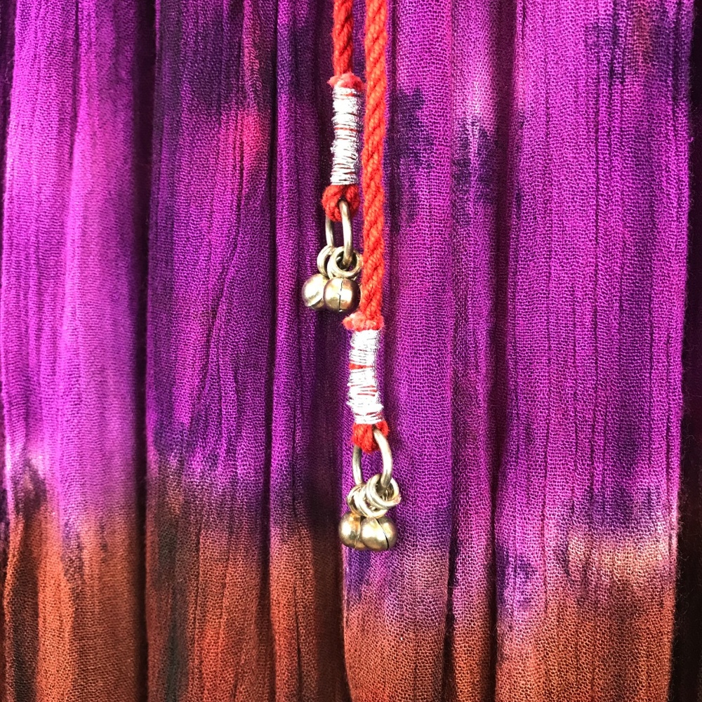 Coupe NWT Boho Tie Dye Gypsy Maxi Skirt L XL - Picture 5 of 6